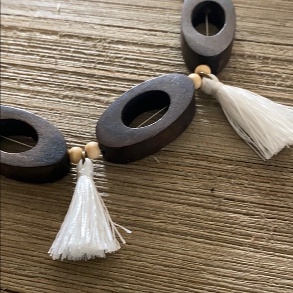 Plunder Brown White Saylor Set Necklace & Earrings - Picture 5 of 5